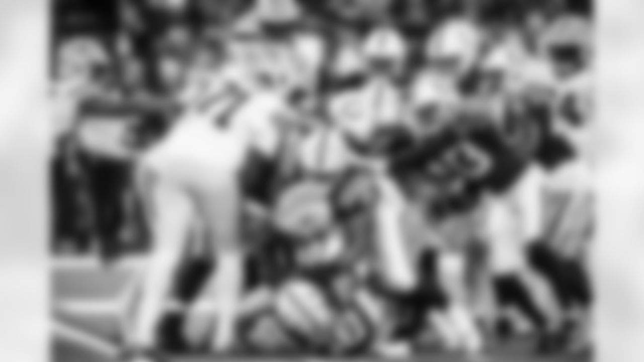 LB Austin Ajiake #58, DT Josh Tupou #69, G Dalton Tucker #68 and CB Samuel Womack III #33