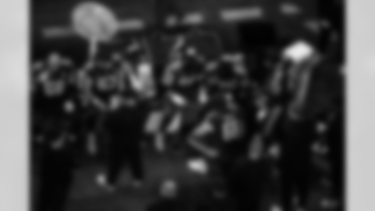 G Dalton Tucker #68, C Danny Pinter #63, OL Josh Sills #66, T Luke Tenuta #67, T Jalen Travis #75 and G Quenton Nelson #56