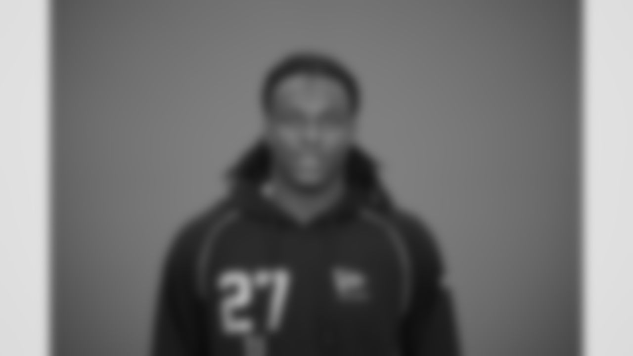 Mississippi tight end Dae'Quan Wright (27) poses for a portrait at the NFL football scouting combine in Indianapolis, Wednesday, Feb. 25, 2026 (AJ Mast/AP Content Services for the NFL)