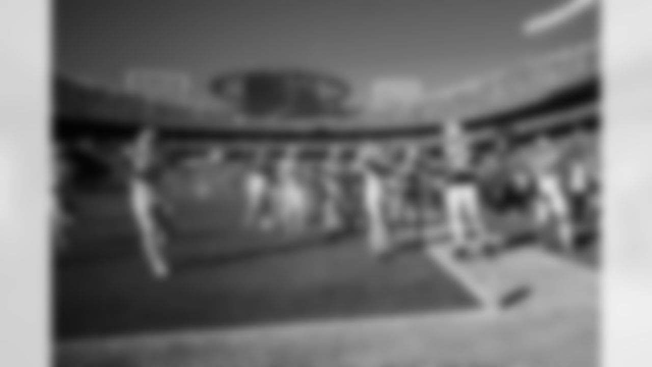 DT Grover Stewart #90, LB Segun Olubi #50, S Camryn Bynum #0, DE Kwity Paye #51, DE Laiatu Latu #97, LB Zaire Franklin #44 and LB Austin Ajiake #58