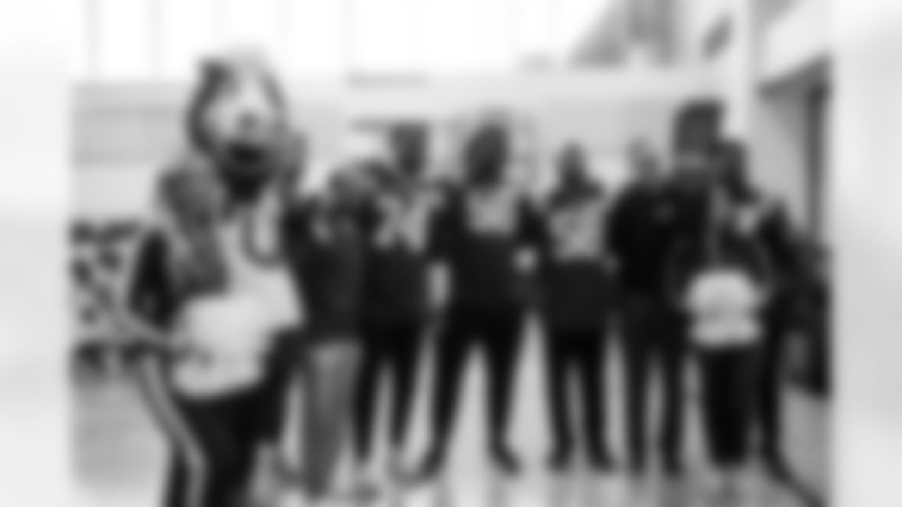 MacLaine F., LB Joe Bachie #48, DE Durell Nchami #74, DT Eric Johnson II #98, LB Austin Ajiake #58, Sydney V. and LB Zaire Franklin #44