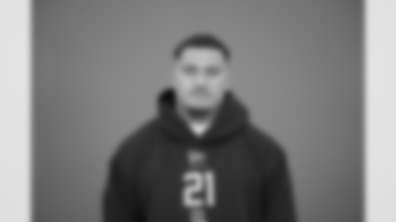 poses for a portrait at the NFL football scouting combine in Indianapolis, Thursday, Feb. 26, 2026 (AJ Mast/AP Content Services for the NFL)