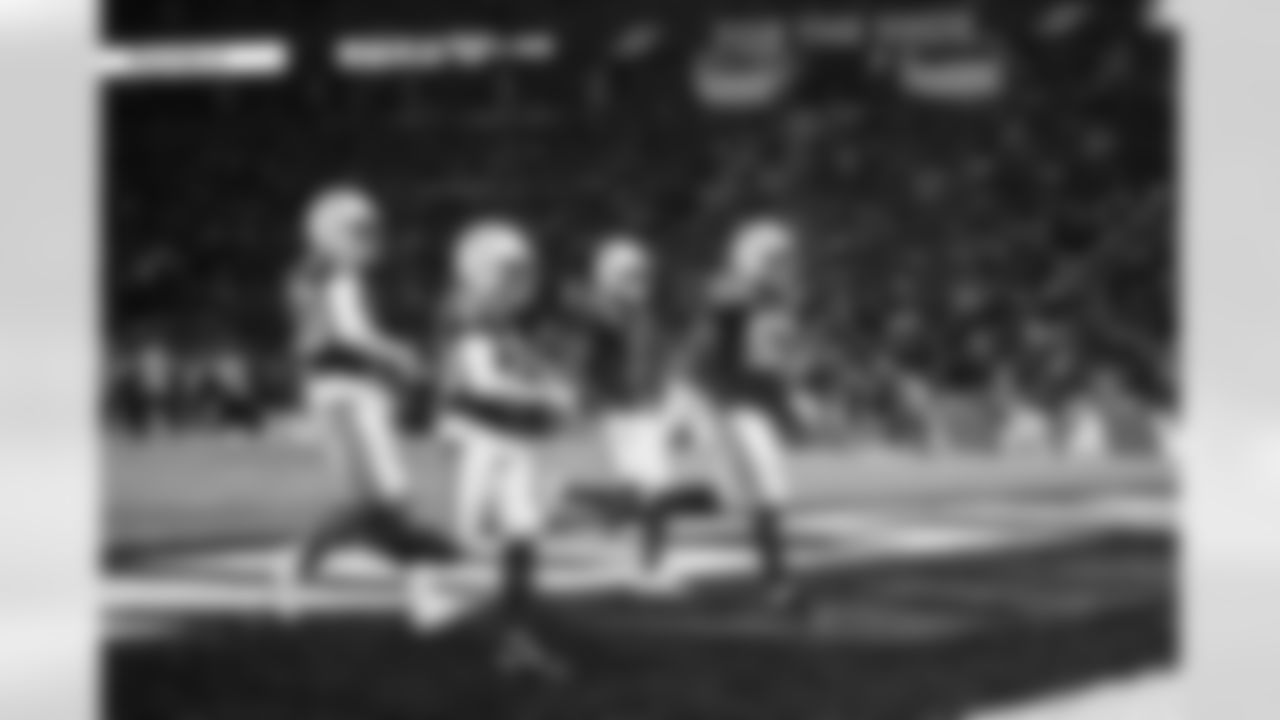 CB Jaylon Jones #40, CB Chris Lammons #38, CB Sauce Gardner #1 and LB Germaine Pratt #53