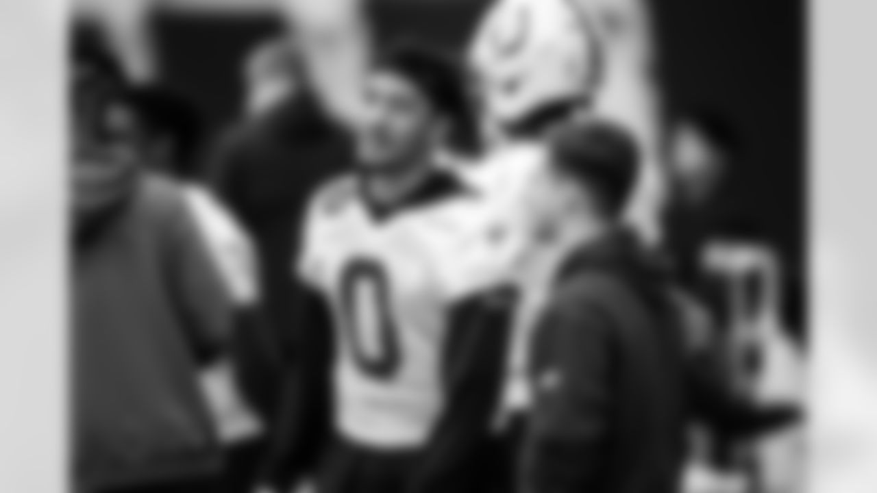 S Camryn Bynum #0 and Charlie Gelman - Game Manager