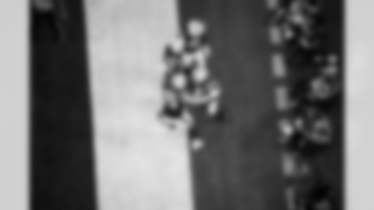 T Bernhard Raimann #79, TE Mo Alie-Cox #81, G Quenton Nelson #56 and RB Jonathan Taylor #28