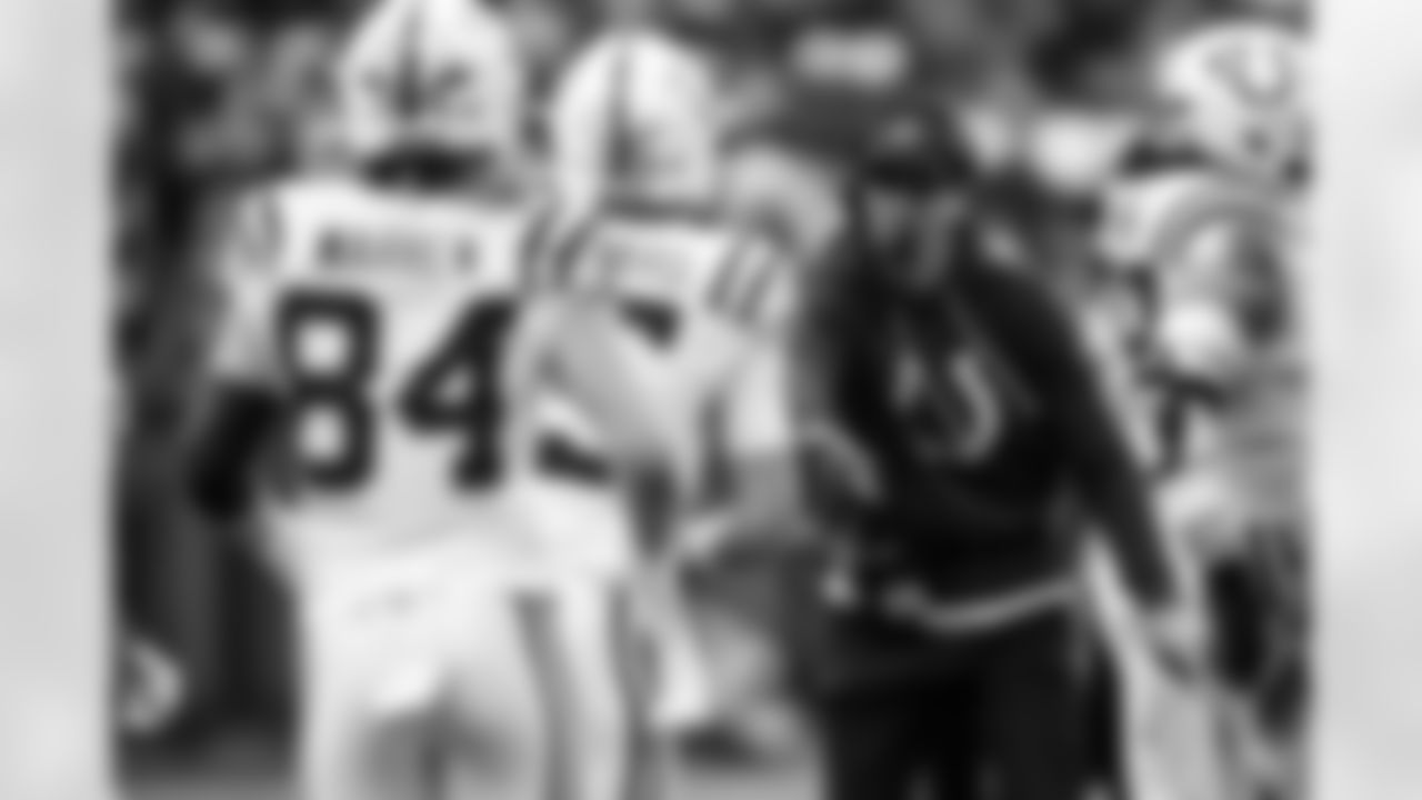 TE Tyler Warren #84, QB Riley Leonard #15 and Shane Steichen Head Coach