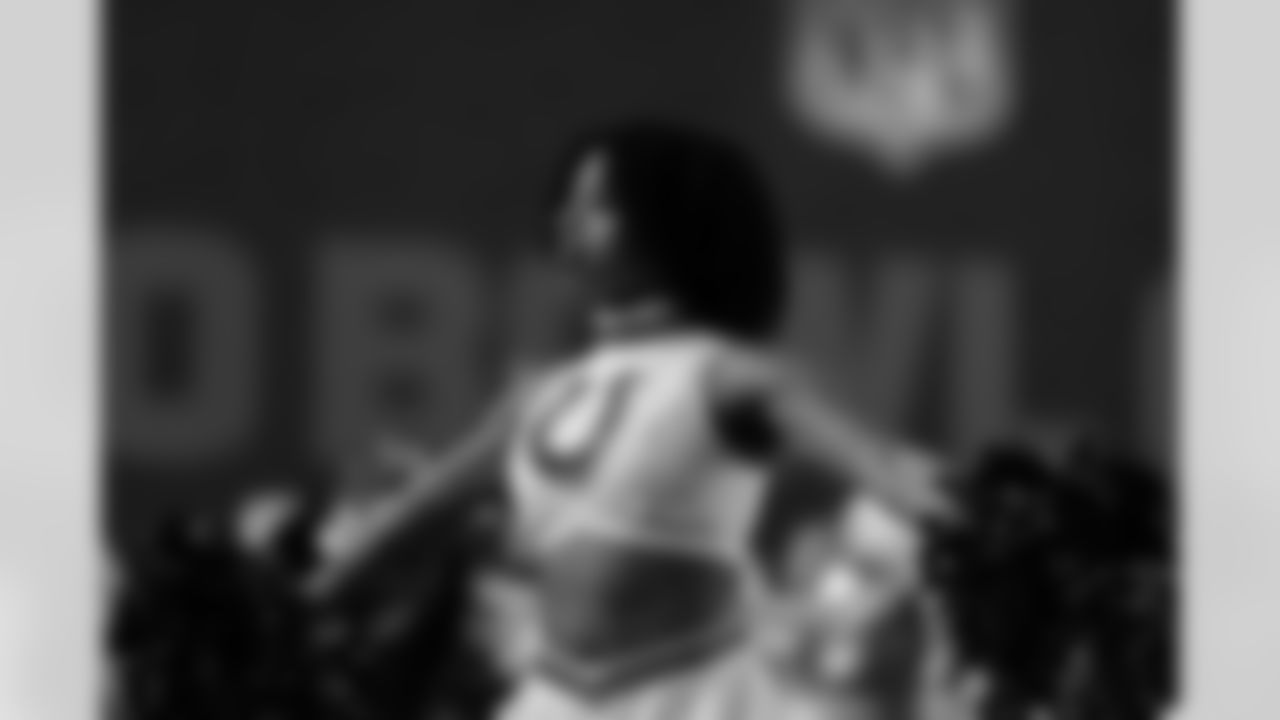 Dallas Cowboys cheerleader Megan performs during the 2025 Pro Bowl Skills Showdown on Thursday, January 30, 2025 in Orlando, Florida. (Perry Knotts/NFL)