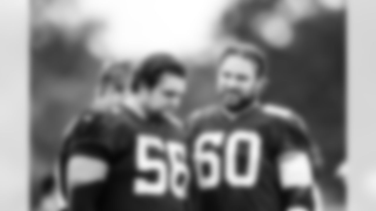 G Quenton Nelson #56 and G Tanor Bortolini #60