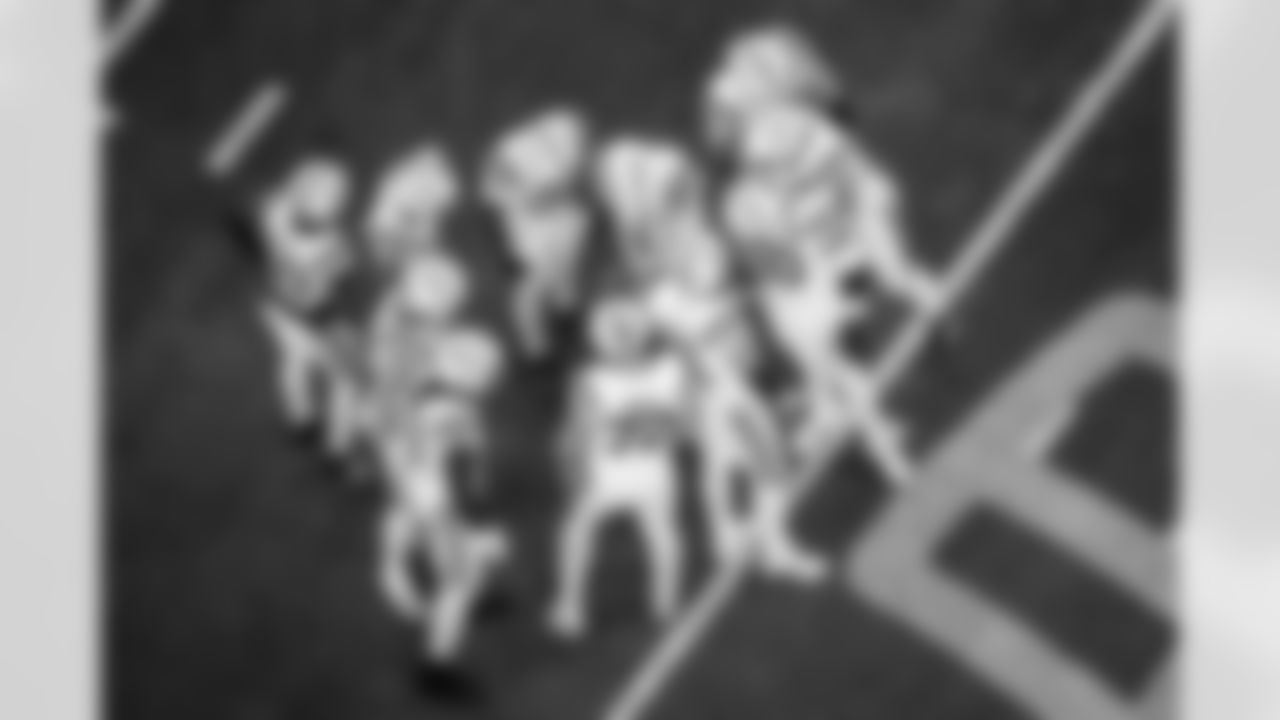 WR Alec Pierce #14, TE Tyler Warren #84, TE Mo Alie-Cox #81, S Nick Cross #20, OL Braden Smith #72, QB Daniel Jones #17, OL Matt Goncalves #71, WR Adonai Mitchell #10 and OL Tanor Bortolini #60