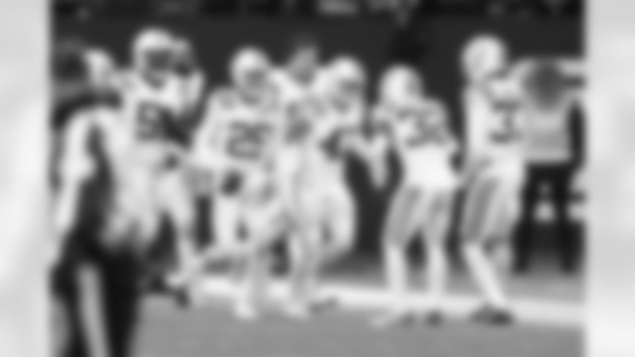 25 CB Rodney Thomas II, 43 S Trevor Denbow, 32 S Julian Blackmon, 37 CB Ameer Speed