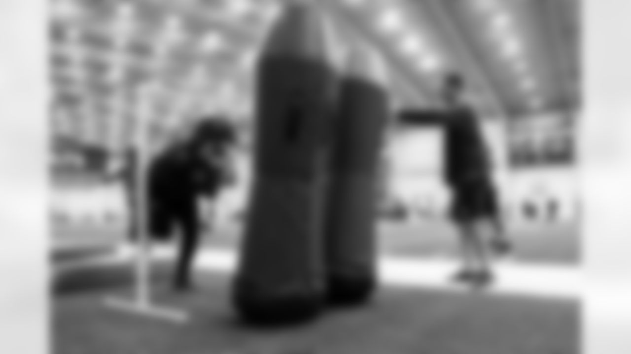 RB Jonathan Taylor #28 and Brad Powers Equipment