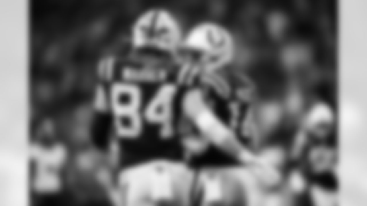 TE Tyler Warren #84 and WR Alec Pierce #14