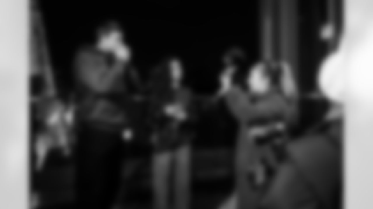 TE Will Mallory #86 and Larra Overton - Executive Producer of Colts Productions/On-Air Talent