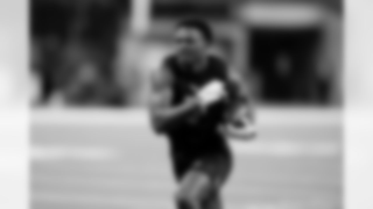 TCU defensive back Bud Clark (33) participates in a drill during the 2026 NFL Scouting Combine on Friday, February 27, 2026 in Indianapolis, Indiana. (Lauren Leigh Bacho/NFL)