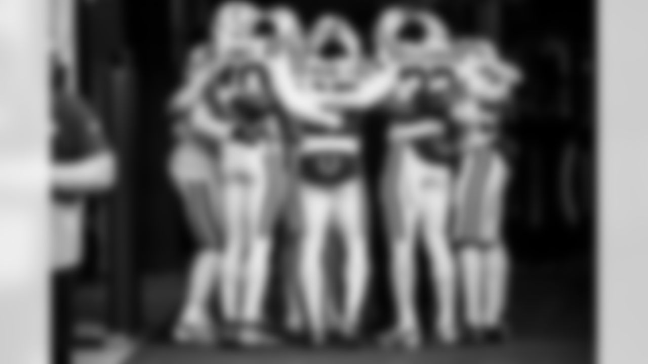 CB Jaylon Jones #40, CB Kenny Moore II #23 and S Julian Blackmon #32