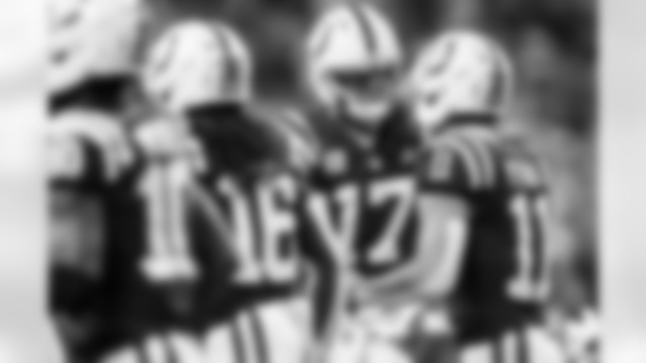QB Daniel Jones #17 and WR Michael Pittman Jr. #11