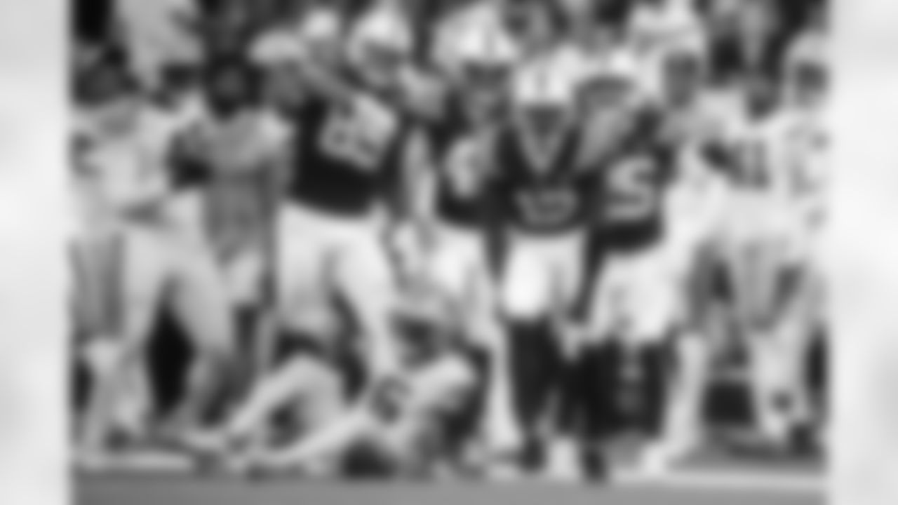 TE Drew Ogletree #85, LS Luke Rhodes #46, WR Laquon Treadwell #13 and S Rodney Thomas II #25