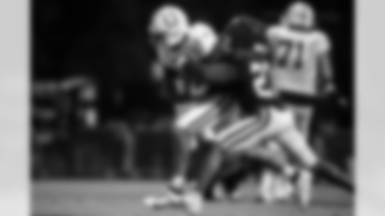 WR Michael Pittman Jr. #11 and CB Justin Walley #27