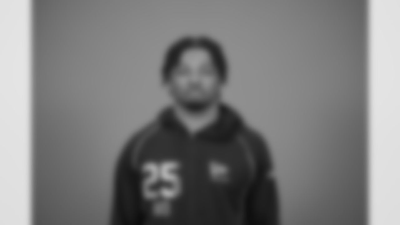 Louisville wide receiver Caullin Lacy (25) poses for a portrait at the NFL football scouting combine in Indianapolis, Wednesday, Feb. 25, 2026 (AJ Mast/AP Content Services for the NFL)