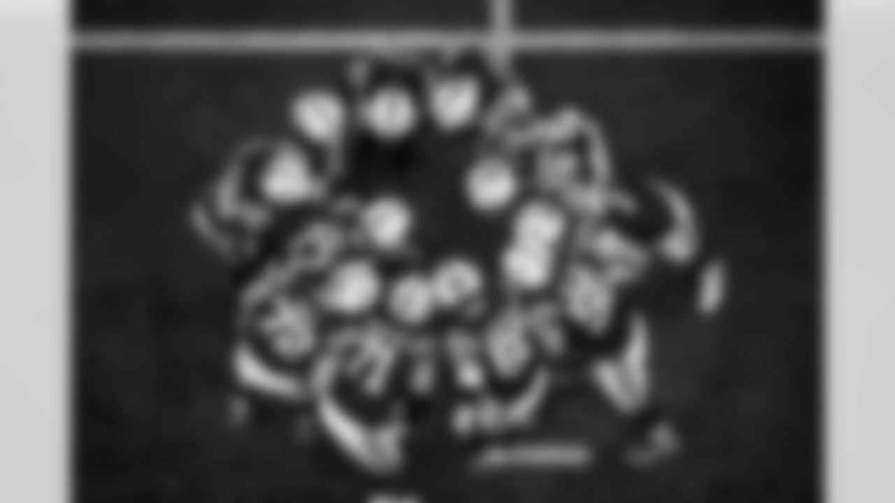 RB Jonathan Taylor #28, T Braden Smith #72, QB Daniel Jones #17, G Matt Goncalves #71, WR Laquon Treadwell #13, C Tanor Bortolini #60, WR Alec Pierce #14, TE Tyler Warren #84, T Bernhard Raimann #79, G Quenton Nelson #56 and WR Josh Downs #2