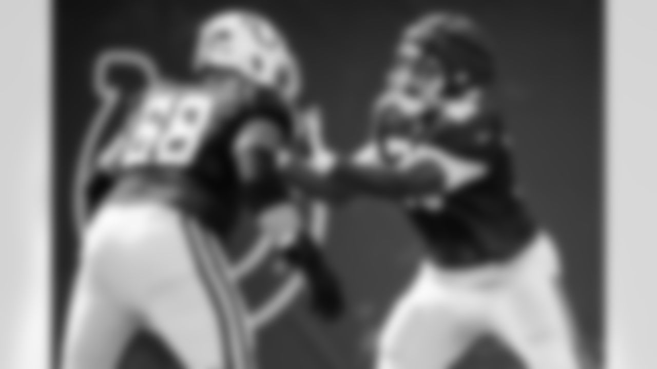 OL Dalton Tucker #68 and TE Marcellus Johnson #78
