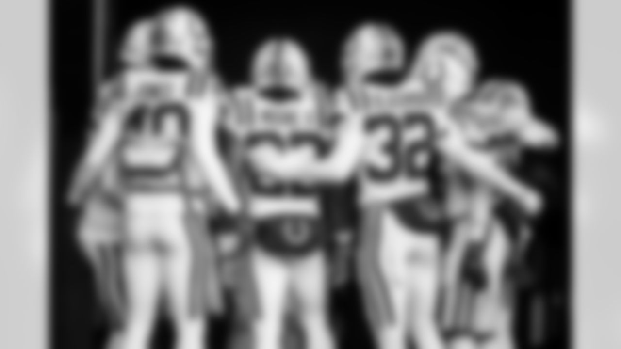 CB Jaylon Jones #40, CB Kenny Moore II #23, S Julian Blackmon #32 and S Rodney Thomas II #25