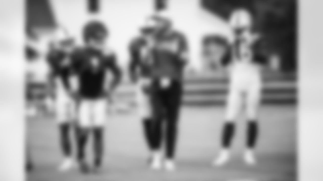 WR Anthony Gould #6, WR Josh Downs #1, WR Ajou Ajou #9, Shane Steichen Head Coach and WR Ashton Dulin #16