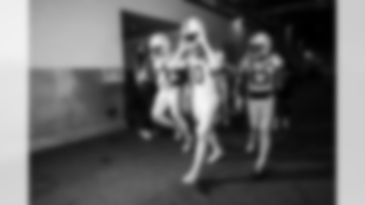 CB Kenny Moore II #23, S Camryn Bynum #0 and CB Cameron Mitchell #43