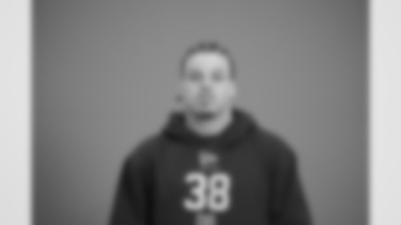 Arizona defensive back Dalton Johnson (38) poses for a portrait at the NFL football scouting combine in Indianapolis, Wednesday, Feb. 25, 2026 (AJ Mast/AP Content Services for the NFL)