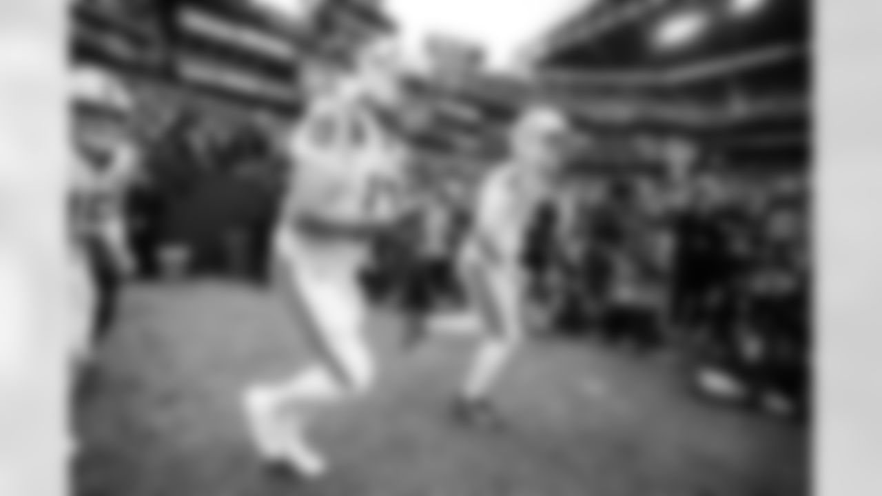 QB Riley Leonard #15, QB Philip Rivers #17 and QB Brett Rypien #4