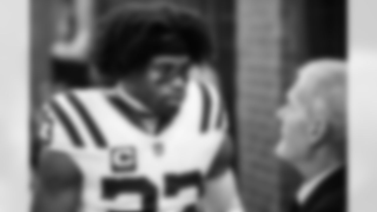 CB Kenny Moore II #23 and James Irsay Owner and CEO