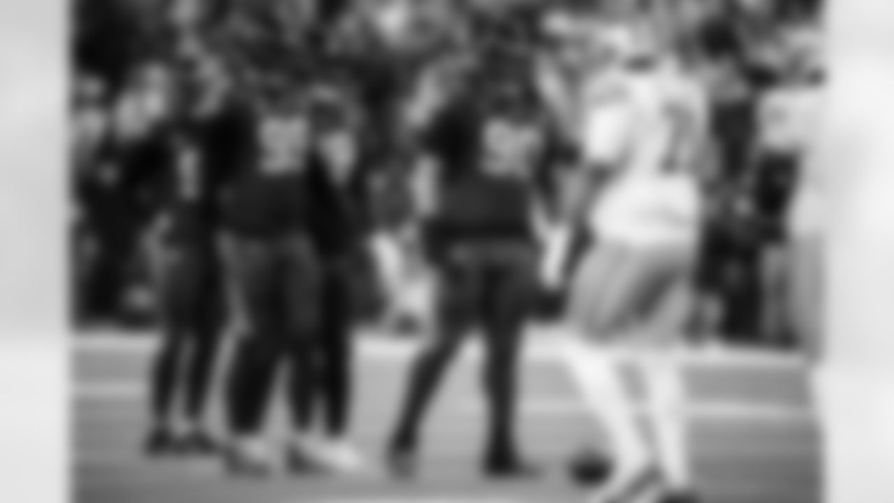 DT DeForest Buckner #99, DT Eric Johnson II #98 and DT Grover Stewart #90