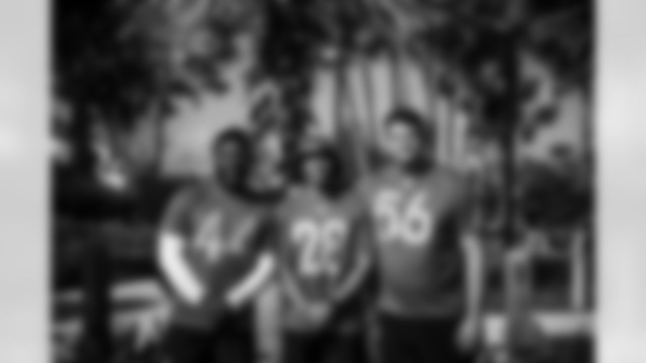 44 LB Zaire Franklin, 28 RB Jonathan Taylor, 56 G Quenton Nelson