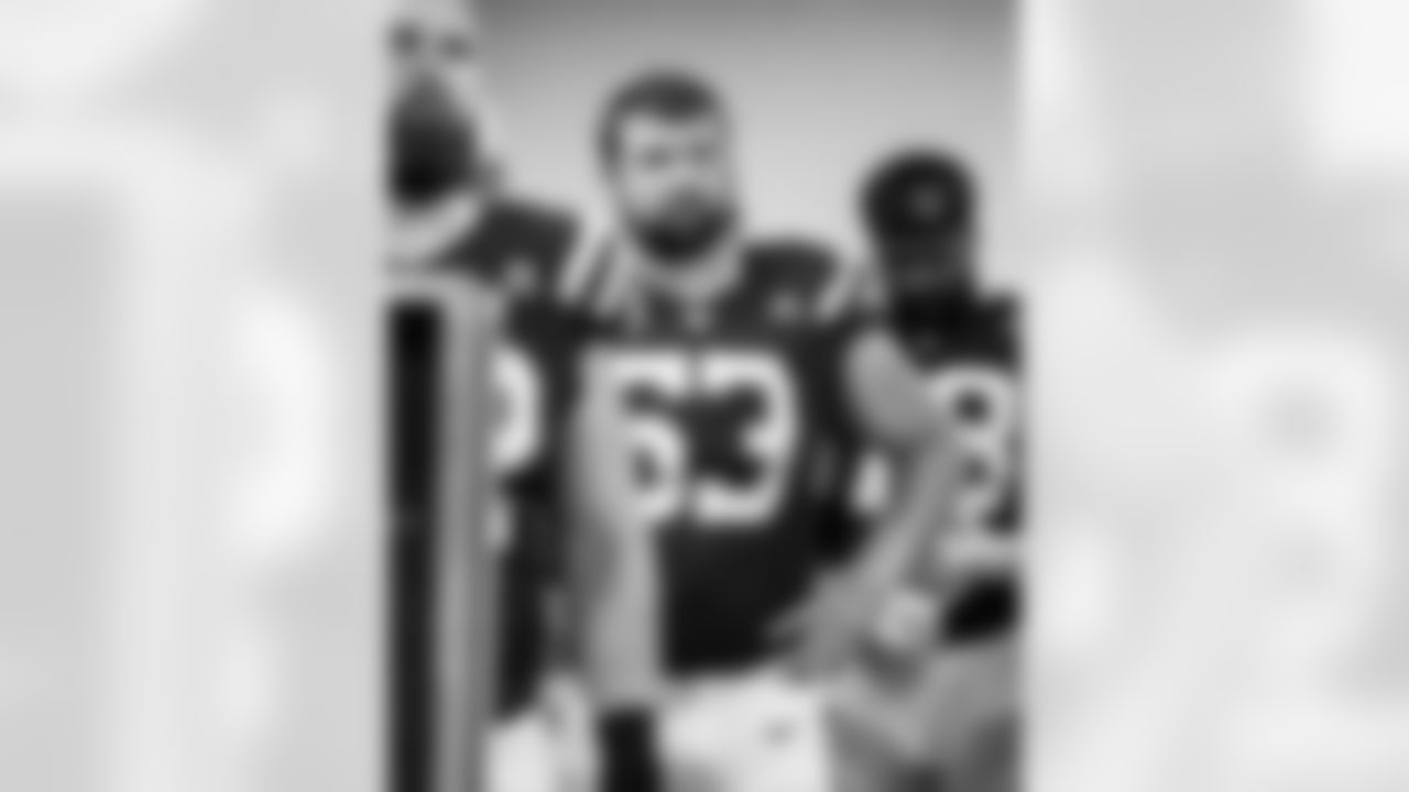C Wesley French #62, C Danny Pinter #63 and T Marcellus Johnson #78