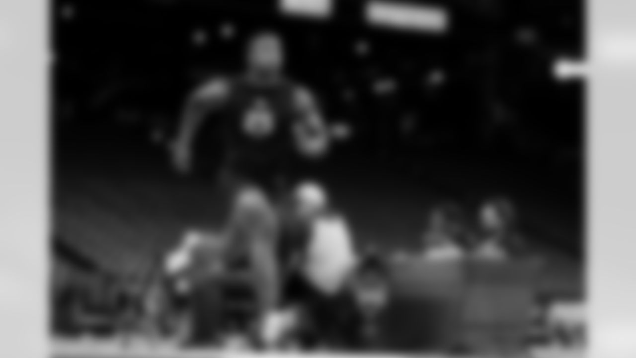 Ohio State linebacker Sonny Styles (25) during the 2026 NFL Scouting Combine on Thursday, February 26, 2026 in Indianapolis, Indiana. (Cooper Neill/NFL)