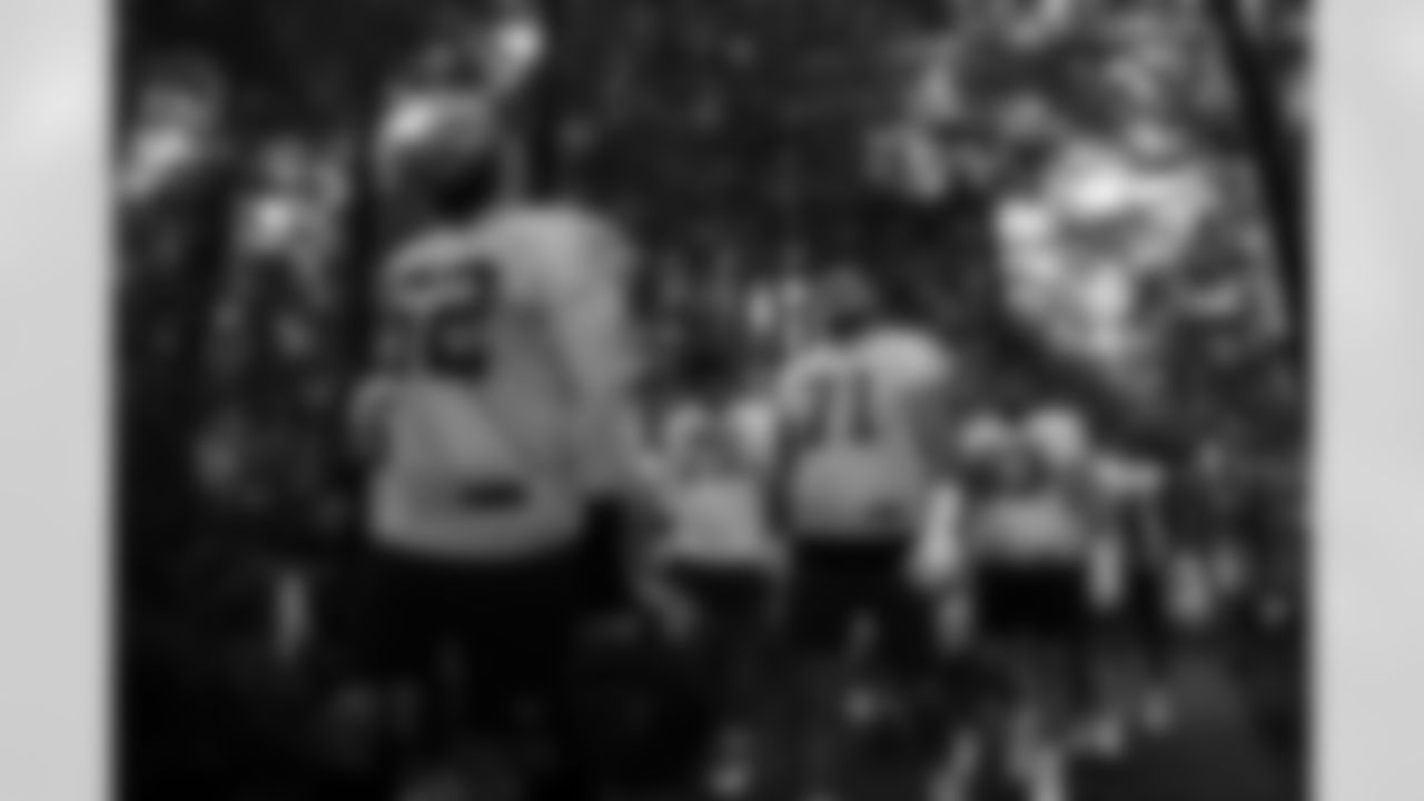 C Wesley French #62, C/G Will Fries #75, T Matt Goncalves #71 and C Danny Pinter #63