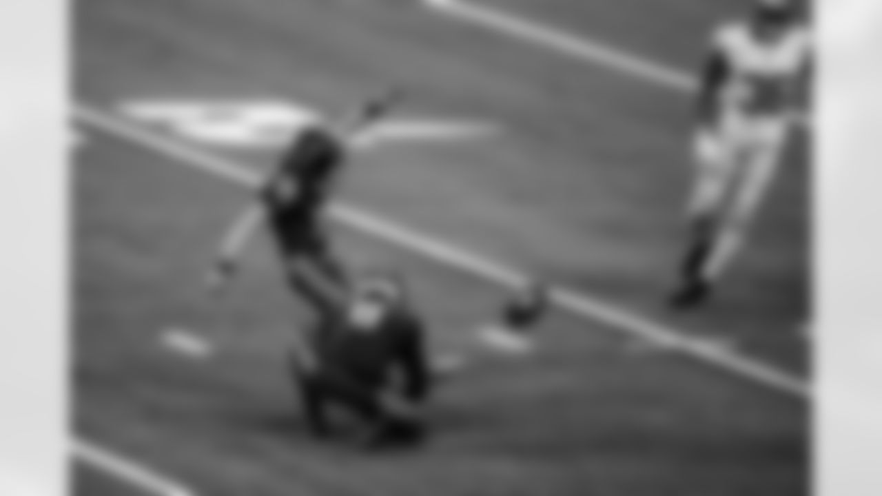 K Blake Grupe #10 and P Rigoberto Sanchez #8