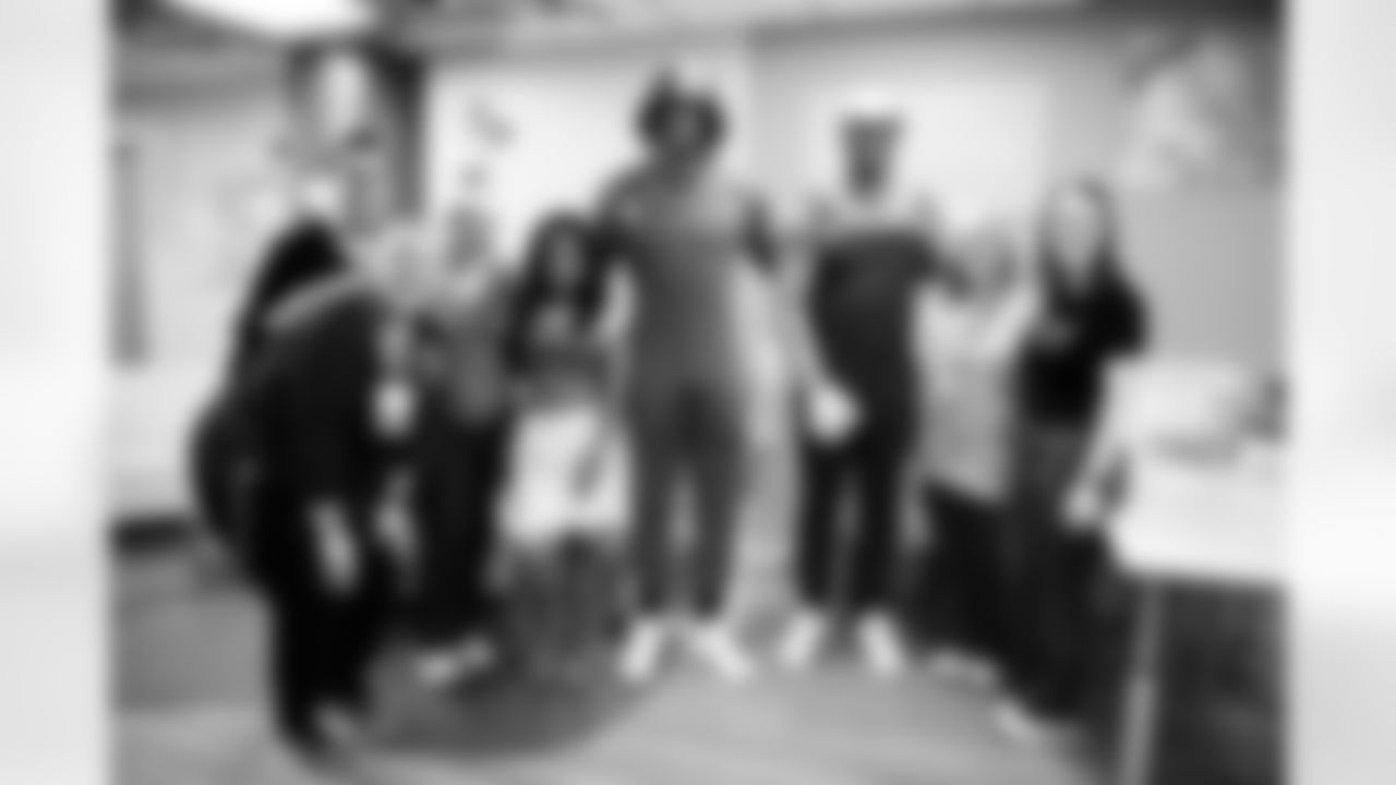 Malaya - Colts Cheer, TE Drew Ogletree #85 and #74 DE Derek Rivers