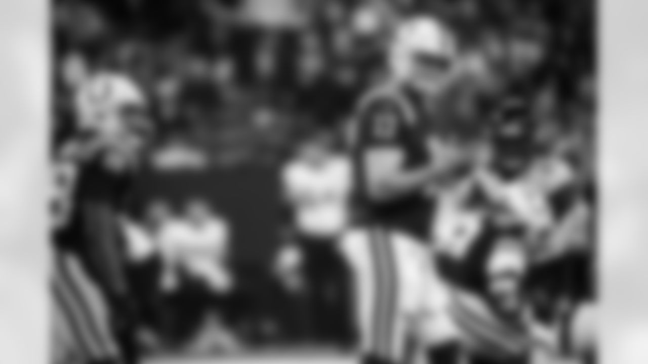 RB Jonathan Taylor #28 and QB Philip Rivers #17