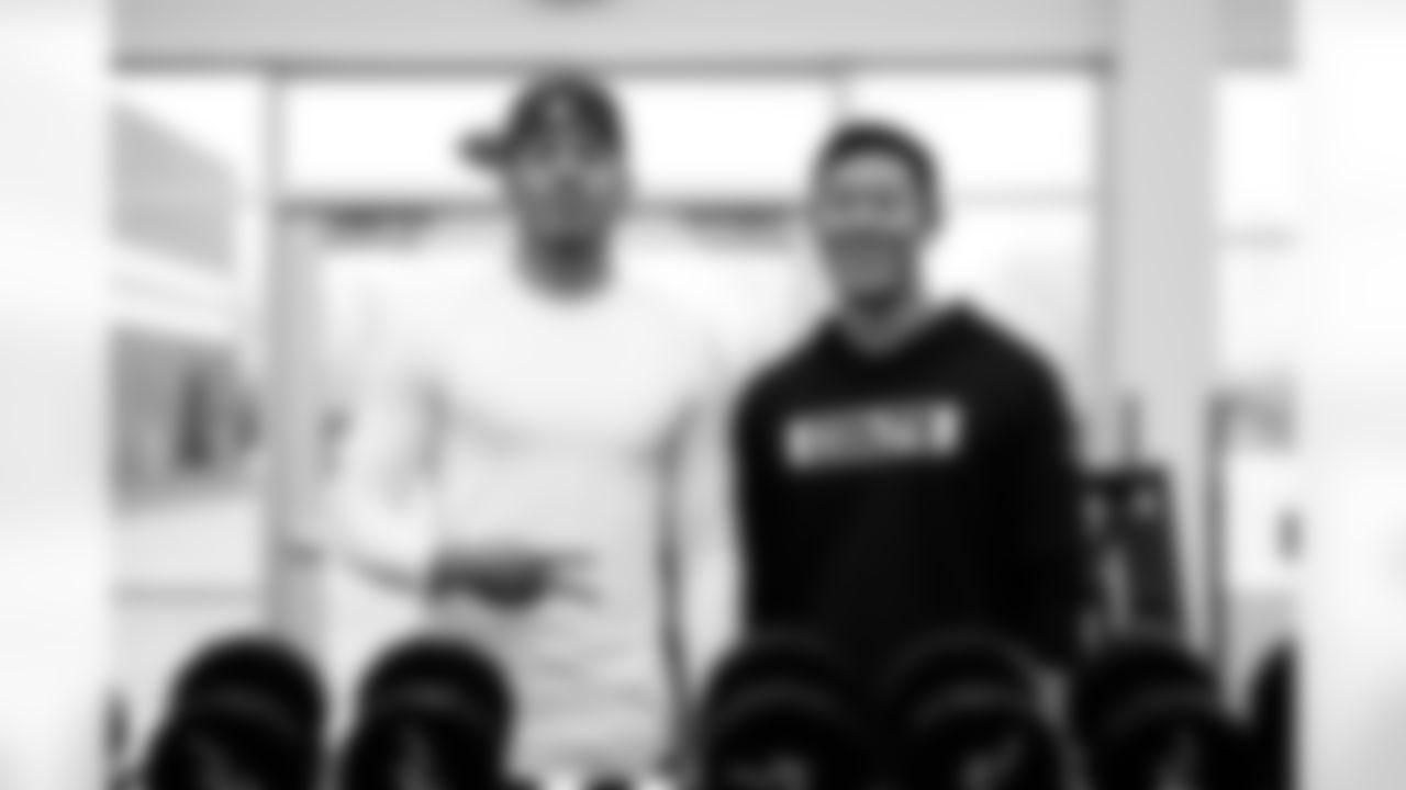 P Rigoberto Sanchez #8 and Sam Khym Strength & Conditioning Assistant/Performance Therapist