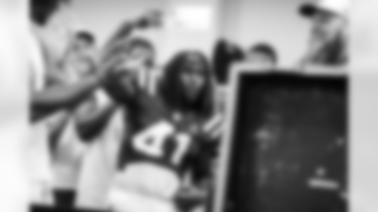 WR Alec Pierce #14, RB Nate Noel #41 and G Dalton Tucker #68