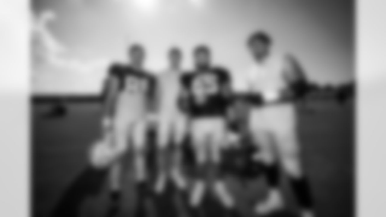 TE Will Mallory #86, TE Maximilian Mang #45, C Mose Vavao #67 and T Jalen Travis #75