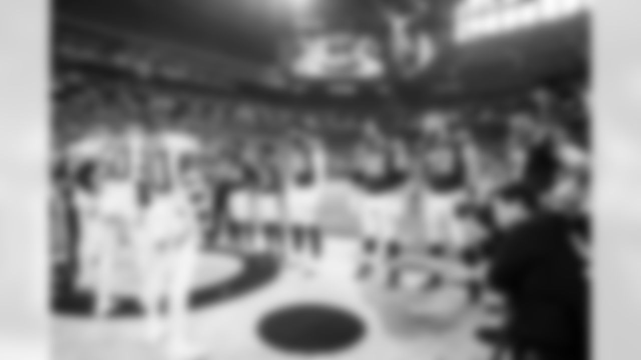 LB Zaire Franklin #44, DT DeForest Buckner #99, G Quenton Nelson #56, T Braden Smith #72, QB Daniel Jones #17 and CB Kenny Moore II #23