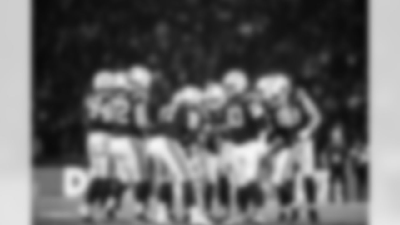 TE Tyler Warren #84, DT Tim Smith #93, G Matt Goncalves #71, QB Daniel Jones #17, LB Segun Olubi #50, G Quenton Nelson #56 and TE Tyler Warren #84