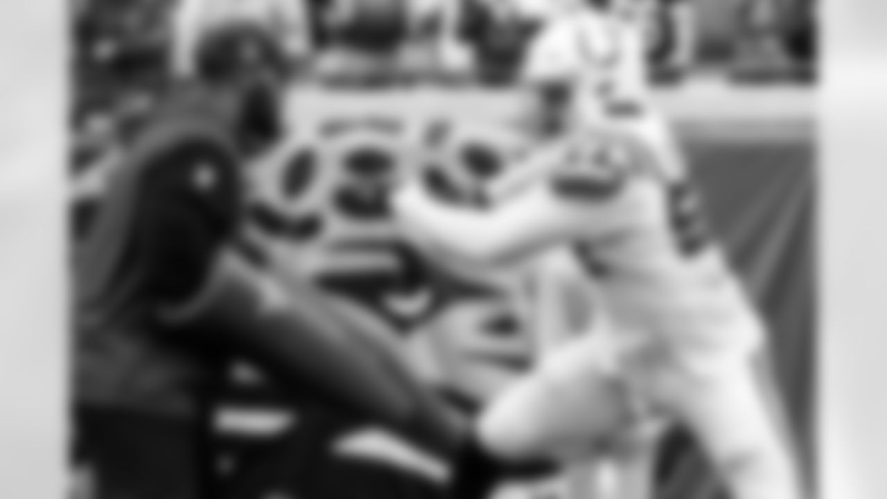 Kalon Humphries Tony Dungy - Diversity Coaching Fellow and DE Dayo Odeyingbo #54