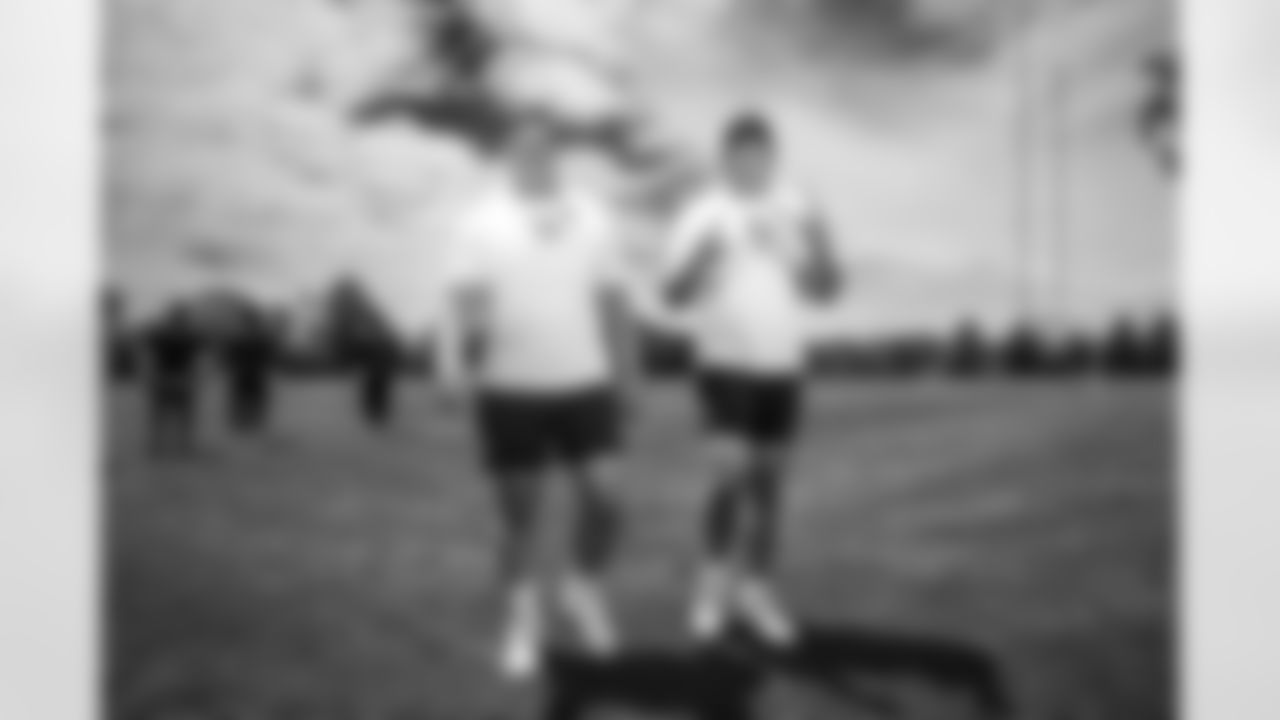 T Bernhard Raimann #79 and T Blake Freeland #73