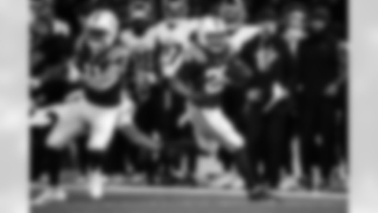 WR Michael Pittman Jr. #11 and RB Jonathan Taylor #28