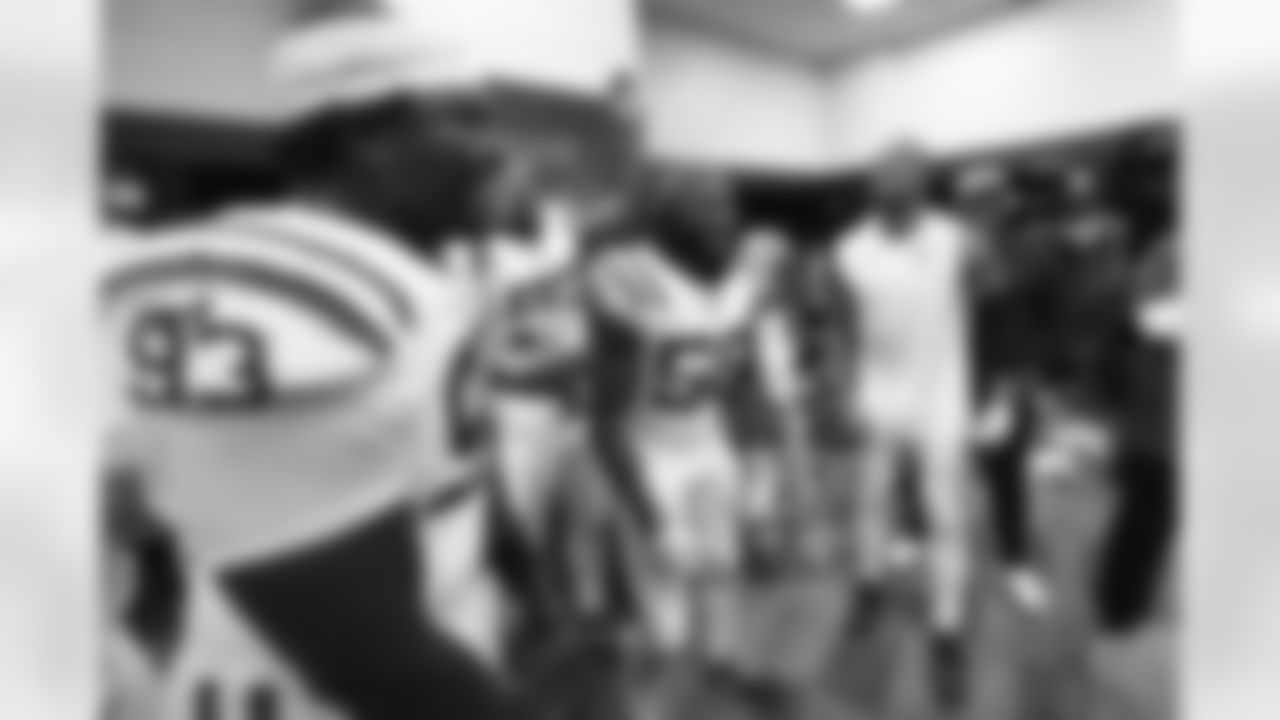 93 DT Eric Johnson II, 55 DE Isaiah Land, 50 LB Segun Olubi,, 45 LB E.J. Speed