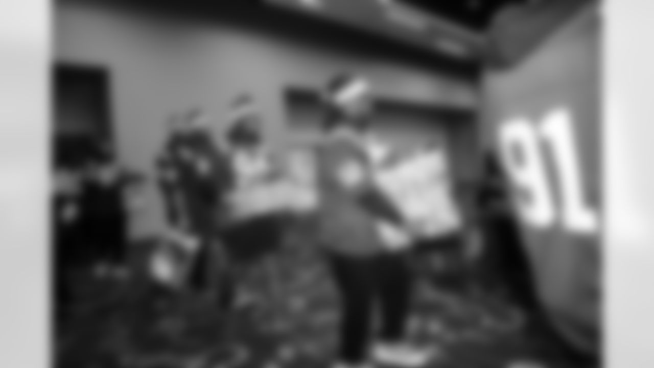 DT DeForest Buckner #99, DT Grover Stewart #90, DE Tyquan Lewis #94 and DE Samson Ebukam #52