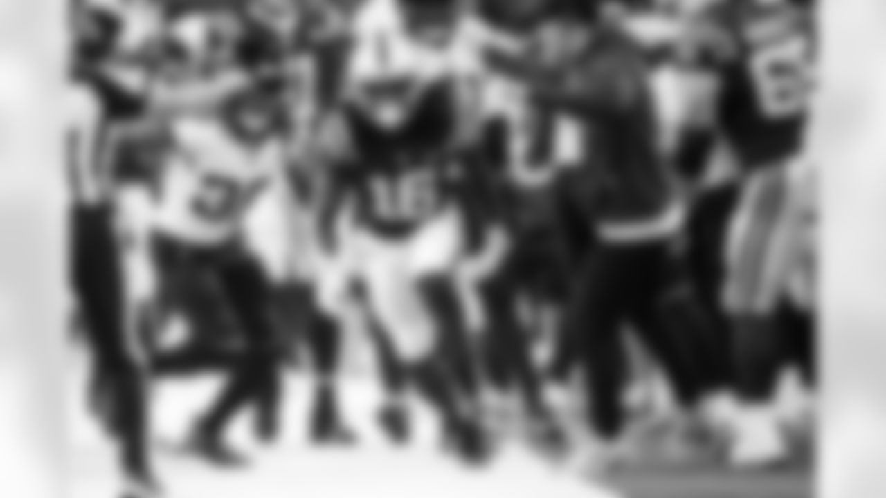 WR Ashton Dulin #16 and Brian Mason Special Teams Coordinator